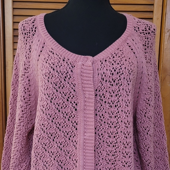 NWT Avenue Crotchet Sweater Plus Size 14/16 - Picture 3 of 13